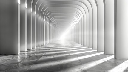 A geometric depth background with linear abstraction, featuring perspective lines that create an illusion of depth and distance, ideal for contemporary design projects.