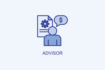 Advisor Vector Icon Or Logo Illustration