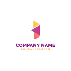 Letter I logo design, vector logo design 