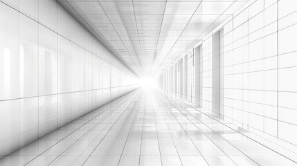 Obraz premium A perspective pattern background with abstract vanishing point, showcasing geometric depth and linear design techniques to create a sense of space and structure.