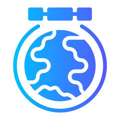 Fototapeta premium satellite gradient icon