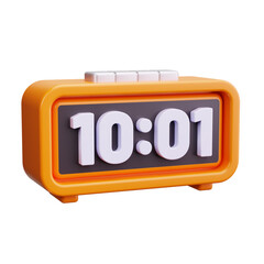 digital alarm clock 3d render icon