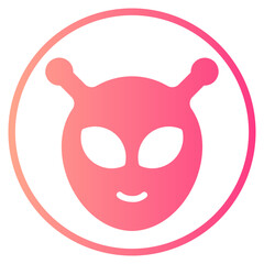 alien gradient icon