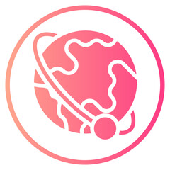 orbit gradient icon