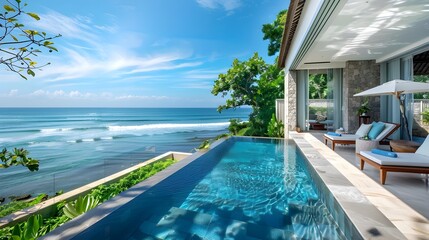 Exclusive Beachfront Villas: A Tropical Elegance Retreat Overlooking the Ocean
