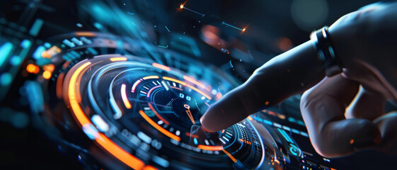 Explore the possibilities of the future with a futuristic interface.