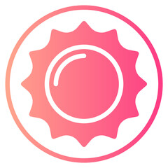 sun gradient icon