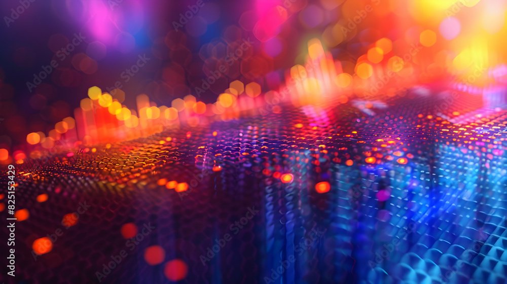 Aufkleber dynamic and vibrant stock market index graph concept in glossy photo realistic style against colorfu