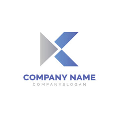 Letter K logo design, vector logo design 