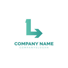 Letter L logo design, vector logo design 