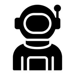 astronaut glyph icon