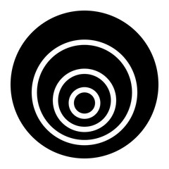 doppler effect glyph icon