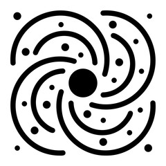 milky way glyph icon