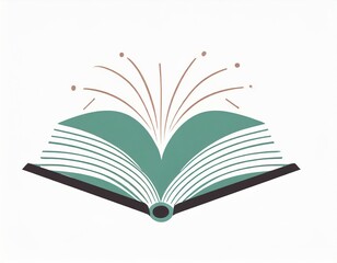 book icon, vector image on white background, logo