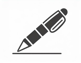 Fototapeta premium pen icon, vector image on white background, logo