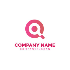 Letter Q logo design, vector logo design 