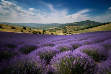 lavender field in region made by midjourney