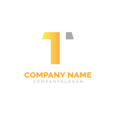 Letter T logo design, vector logo design 