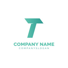 Letter T logo design, vector logo design 