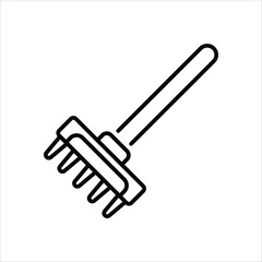 Rake vector icon