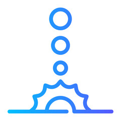 solar system gradient icon