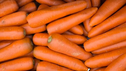 Carrots in the store. For background