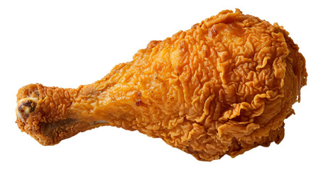 A delicious crispy fried chicken drumstick
