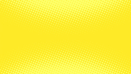 Pop art lemon yellow background in retro comic book style with dotted design, vector illustration eps10