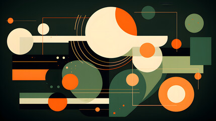 Digital technology geometric lines abstract background
