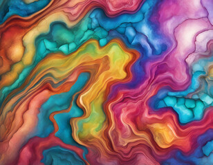 Rainbow colored, crackled marble background