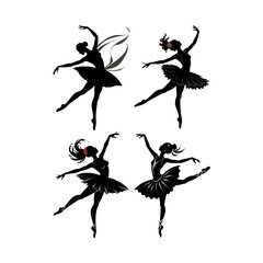 ballet dancers silhouettes
