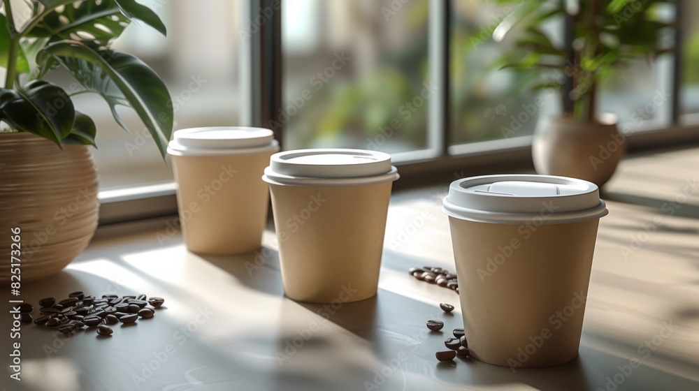 Poster generate polyethylene packaging mockups with realistic lighting and shadows for enhanced realism.