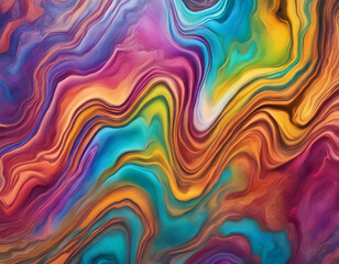 Rainbow colored, crackled marble background