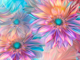 Obraz premium Gerbera flowers, indoor studio shot