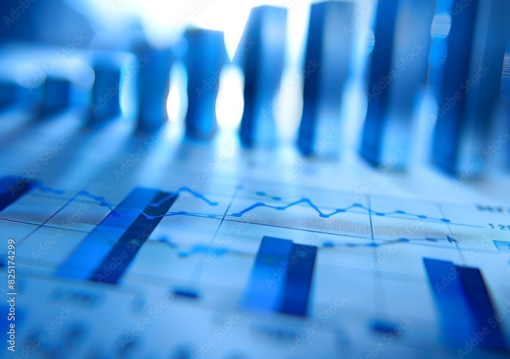 Poster digital financial data analytics and business intelligence dashboard