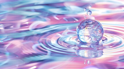 Captivating Droplet Dance on Shimmering Liquid Surface