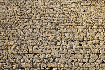 Beautiful old ruined castle in summer  day.