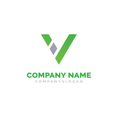 Letter V logo design, vector logo design 