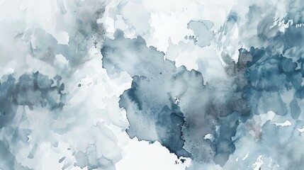 Elegant watercolor texture with subtle hints of metallic silver and cool blue tones