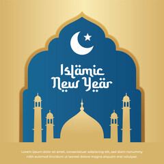vector graphic of Hijri New Years Day ideal for Hijri New Years Day celebration.