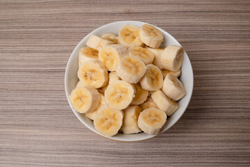 Sliced ​​bananas 