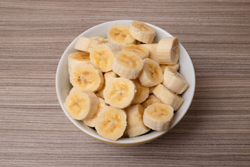Sliced ​​bananas 