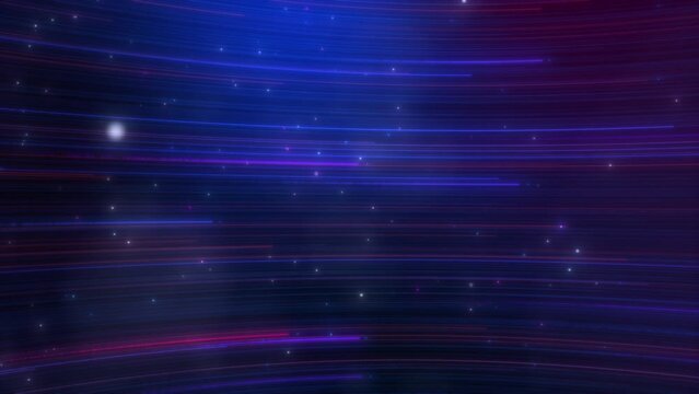 Abstract pink blue light trail creative cosmic background. Explosion, Hyper jump into another galaxy. Speed of light, neon glowing rays in motion.