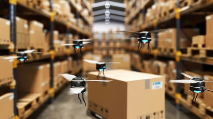 Utilization of autonomous vehicles and drones for inventory management and