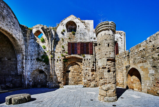 Church of the Virgin of the Burgh inside the walled city of Rhodes, , Greece, Europe