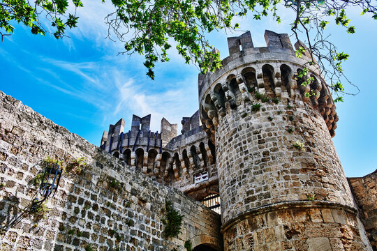 The famous knights Grand Master Palace, Rhodes, Greece, Europe