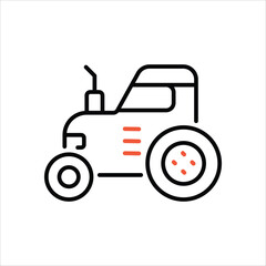 Tractor vector icon