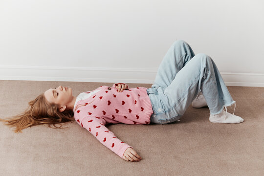 Serene woman portrait