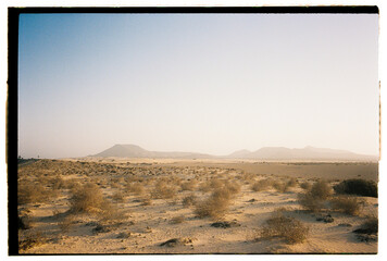 Empty Volcanic desert landscape 