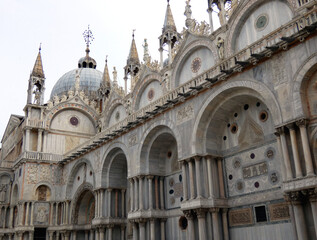 The unique St. Mark's Basilica in Venice (Italy)